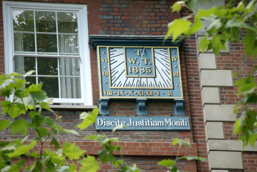 Sundial in Fountain Court, London, England, Great Britain