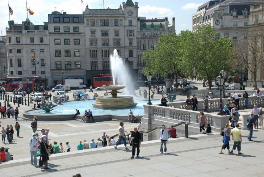 Trafalgar Square, Strand, London, England, Great Britain