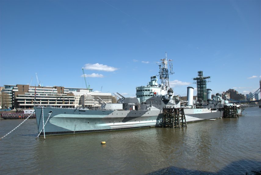HMS Belfast, Southwark, London, England, Great Britain