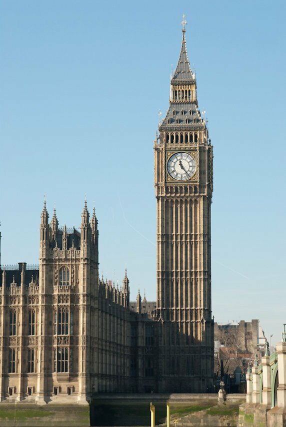 The Big Ben Clocktower, London, England, Great Britain