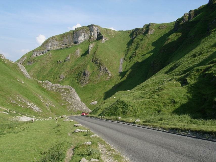The Winnats Pass, Castleton, Derbyshire, England, Great Britain