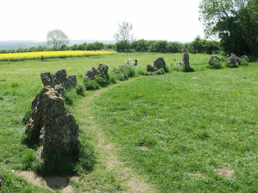 Part of the Kings Men Stone Circle, Oxfordshire, England, Great Britain