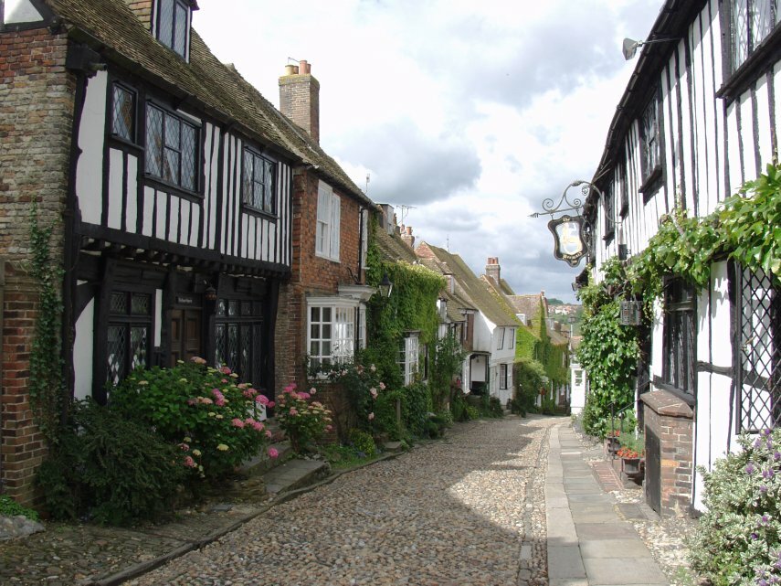 Mermaid Street, Rye, Sussex, England, Great Britain