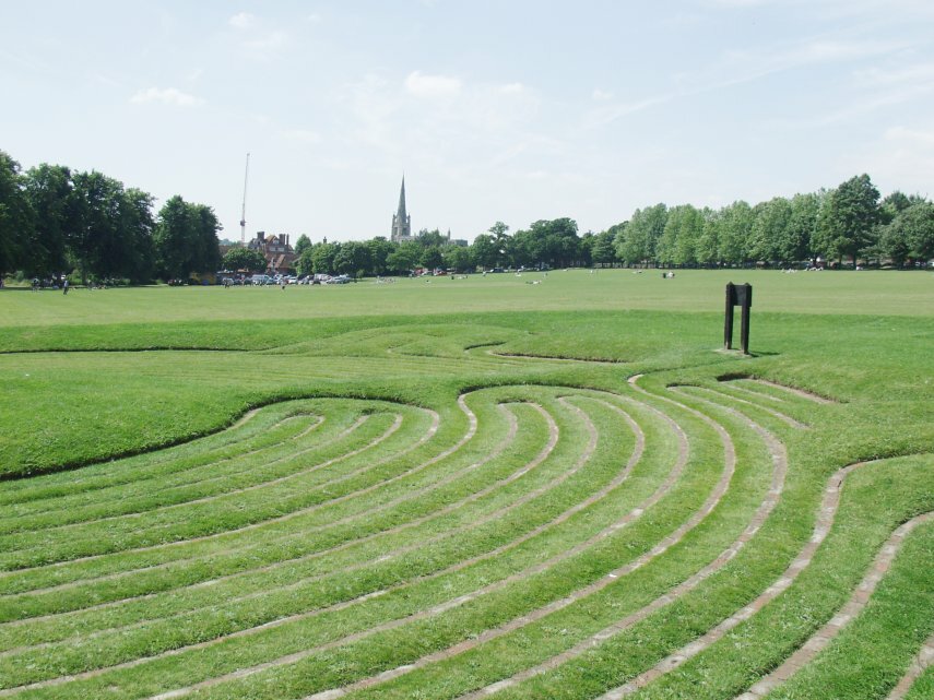 The Common and Turf Maze, Saffron Walden, Essex, England, Great Britain