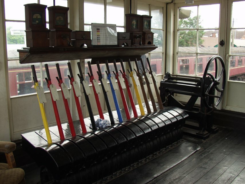 A Signal Box, Sheringham Station, Sheringham, Norfolk, England, Great Britain