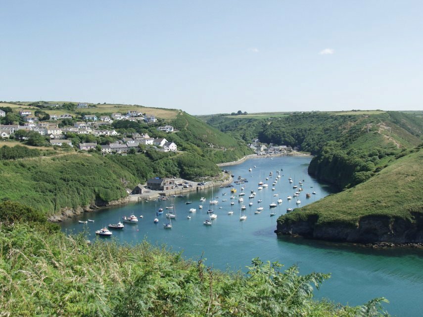 Scene showing Solva, Pembrokeshire, Wales
