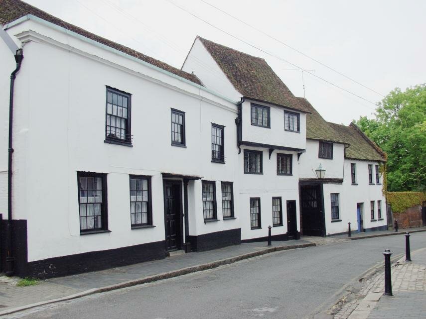 Ancient Houses, St. Albans, Hertfordshire, England, Great Britain