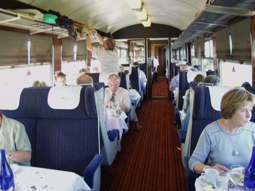 A Premier Dining Coach, Cathedrals Express, Steam Dreams