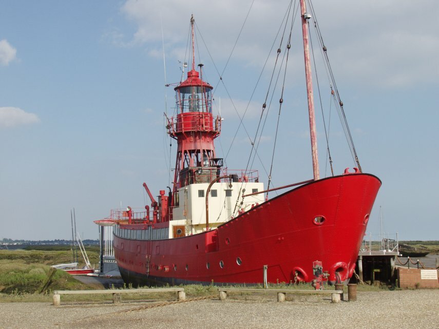The light vessel 'Trinity', Essex Marshes, Tollesbury, Essex, England