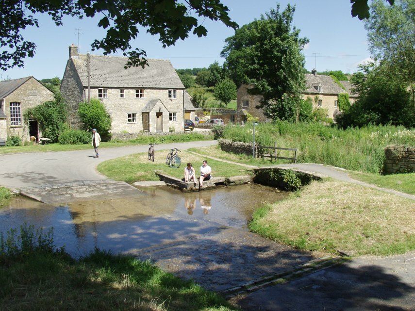 The Ford, Upper Slaughter, Gloucestershire, England, Great Britain