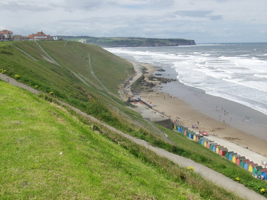 The Cliffs and Shore, West Whitby, Yorkshire, England, Great Britain