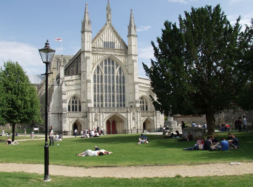 Photgraph of West Front, Winchester Cathedral, Winchester, Hampshire