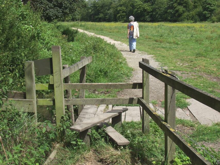 View of a Stile on a public footpath