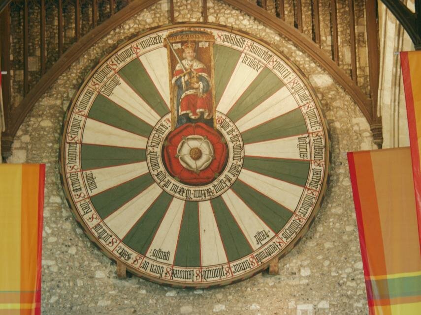 The Arthurian Round Table, Winchester, Hampshire, England, Great Britain