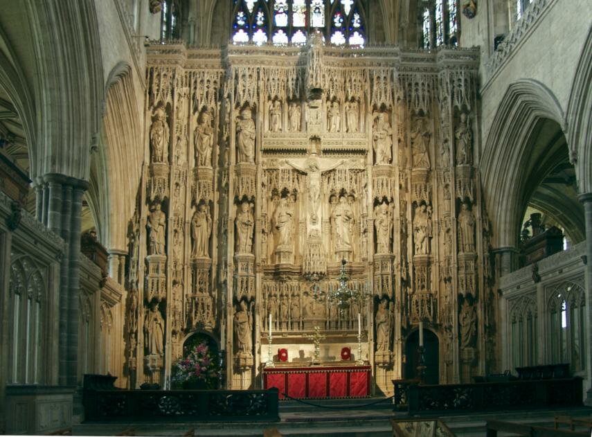 The Quire Screen, Winchester Cathedral, Winchester, Hampshire