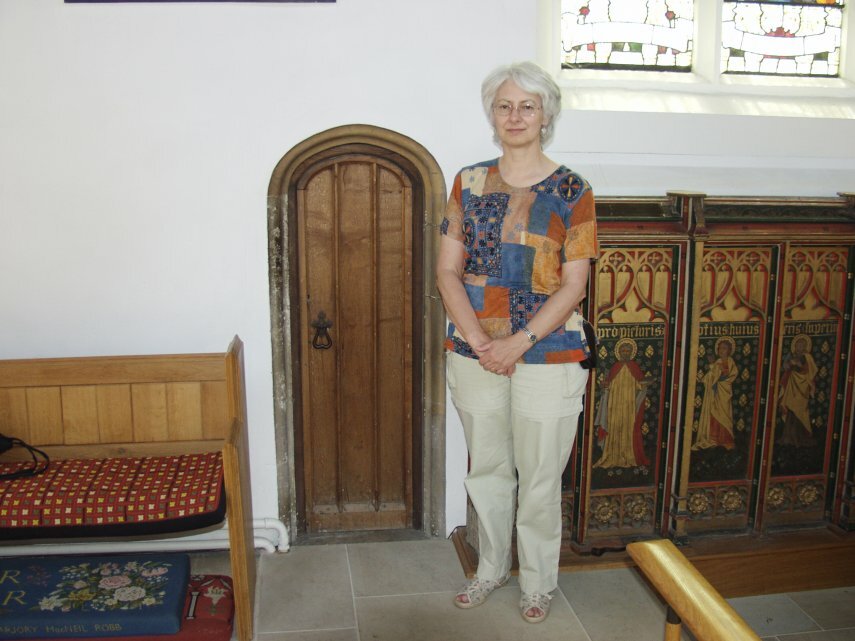 The Door to the Crypy, St. Mary's Church, Woodbridge, Suffolk, England, Great Britain