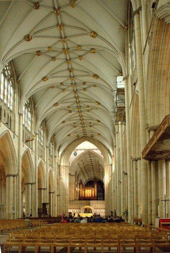 The Nave, York Minster, York, Yorkshire, England, Great Britain