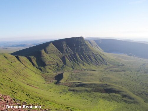 County of Brecknockshire with scenes, views, pictures, photographs, landscapes, locations and places of interest.