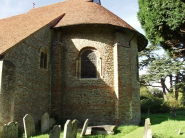 Photograph of the Apse, St. Michael and All Angels Church, Copford Green, Essex, England