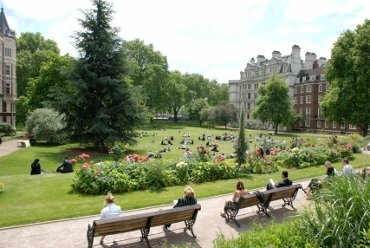 View of Inner Temple Gardens, Temple, London, England