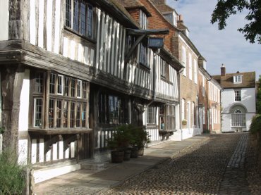 View of Church Square, Rye, Sussex, England, Great Britain