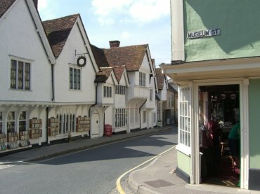 View of the old Sunn Inn, Saffron Walden, Essex