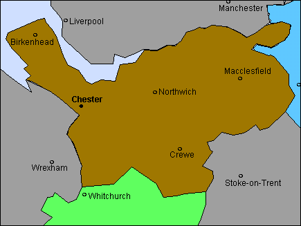 County of Cheshire with scenes, views, pictures, photographs, landscapes, locations and places of interest.