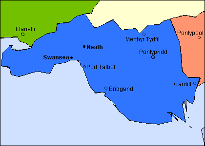 County of Glamorgan with scenes, views, pictures, photographs, landscapes, locations and places of interest.