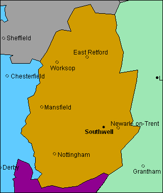 County of Nottinghamshire with scenes, views, pictures, photographs, landscapes, locations and places of interest.
