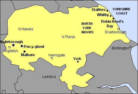 County of North Yorkshire with scenes, views, pictures, photographs, landscapes, locations and places of interest.